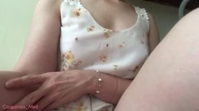 Fondling my nipples &mdash;  getting ready to leave my house with them HARD ????????
