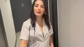 Horny Nurse Cures Patient's Cock with a Great Blowjob - Almendra Gala
