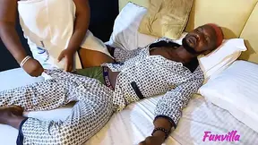 Curvy ebony petite with onion booty gets a fat dong in her round booty