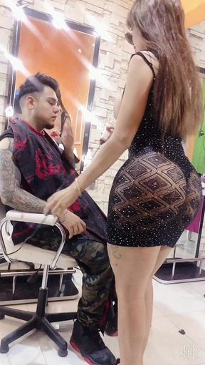 I have a friend who cut my hair and we enjoy sex later