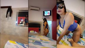 mi suegra me invito a un hotel.. y me da una mamada de culo increible..