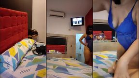 mi suegra me invito a un hotel.. y me da una mamada de culo increible..