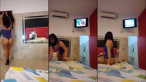 mi suegra me invito a un hotel.. y me da una mamada de culo increible..