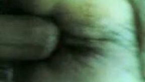 My titless brunette bitch gets her both holes pounded