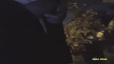 Peeing and Jerking my big uncut latino cock outdoors in public until I shoot a nice thick cum load and taste it