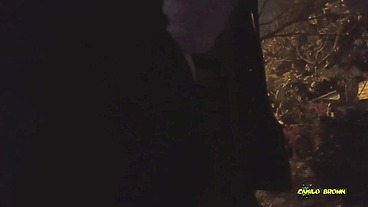 Peeing and Jerking my big uncut latino cock outdoors in public until I shoot a nice thick cum load and taste it
