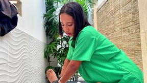 Four Hands Massage with Happy Ending and a Sexy Shemale!