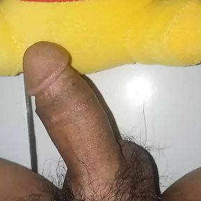 Jerking off with Winnie the Pooh doll part 1