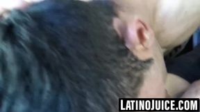 Straight Latino surprised by dick in ass and hot facial POV