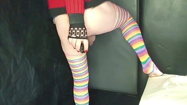 I fuck my boyfriend's ass and he ends up with his cock, anal strapon