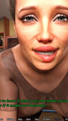 Perfect Housewife: POV Cuckold Is Watching His Wife Give Lap Dance to Other Man and Sucking His Dick Until They Both Cum on Her