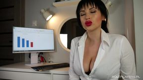 Distracted By Red (OfficeDomination, JOI)