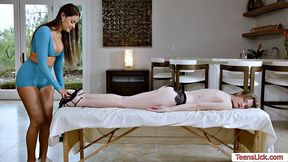 My private masseuse licks my pussy real passionately