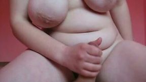 My curvy enchantress jerks off my fat cock and rides it on top