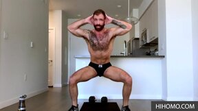 Gay star Jake Nicola exercises for our pleasure