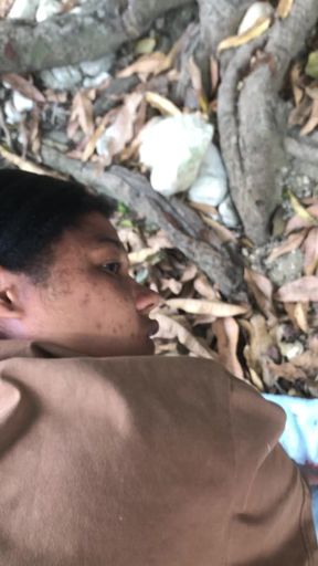 Domi Sucking and Singling with Stranger in the Bush