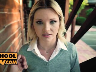 POV - Anal virgin Zazie Skymm takes your shlong in her butt