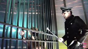 Blonde gets destroyed by dominant Master in extreme fetish BDSM session &mdash;  climaxing on his throbbing member