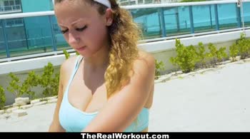 Ivy Rose's Sizzling Workout Seduction: Big Tits, Blowjob, and More