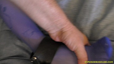 Sheena Rose Is Modeling Pantyhose When The Pervert Photographer Binds Her Up For His Pleasure!
