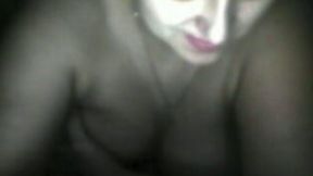 Cute amateur Russian lady chats with me topless on webcam