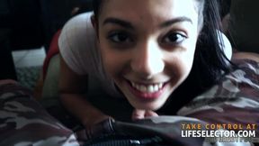 Teen POV gets hard fucked with hefty boobs and small tits