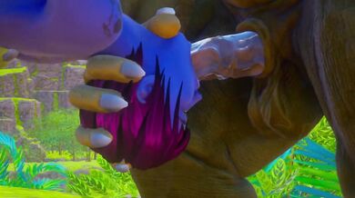 Double Furry Anal | Avatar girl | Wild life