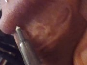 Pierced Penis Glans on HD Closeup View — Needle Play Sessions #unknown