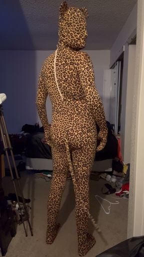 Lovely Zentai Doll Getting Dressed and some fun