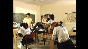 Four Horny Whore Are Satisfied to Have a Double Penetration Sex