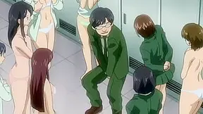 Perverted Intruder Pleasured by Girls in Closet – Subbed Lesbian Seduction