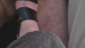 Ballbusting high heeled sandals