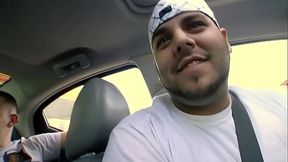 Horny Brunette Sucks Cock In a Car Then gets Dick In Her Tight Teen Pussy