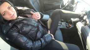 public leather slut gets fucked in the forest and covered in cum ep 237
