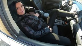 public leather slut gets fucked in the forest and covered in cum ep 237