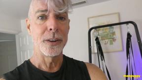 ManPuppy: Richard Lennox Jerks His Cock While Being Toy Fucked On Cam