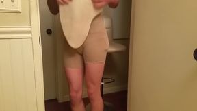 Silicone Doll Gets Choked in Gloves as Male Chastity Feels Her Transformation