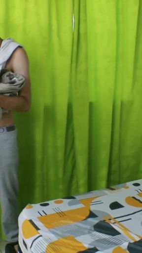 I leave my friend alone with my stepbrother and they end up getting fucked in my room - Porn in Spanish   Clip 1