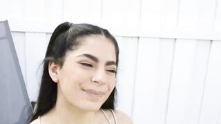 Petite Latina teen Angel Gostosa endures rough sex and domination