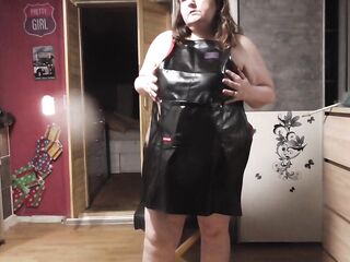 I present my fresh rubber apron