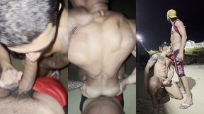 contrei um gostoso na praia e meti rola nele ali mesmo