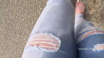Drinking pee and wetting jeans twice
