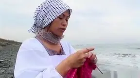 Mature on the Beach Gets Fucked by Stranger in Asian Porn