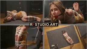 Little Agness - Tight Live Bondage for the Cutie by the Mirror (FULL HD MP4)