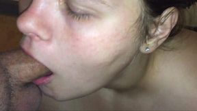 Thick Teen Deepthroats and Receives Massive Facial