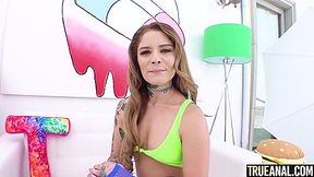 Butt Stretching For Sexy Vanessa Vega