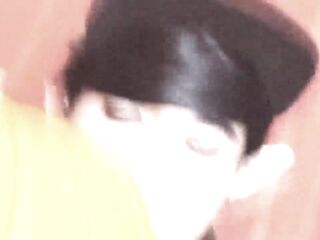 SFW Jon Arteen hot twink goth femboy carves a Halloween pumpkin in his underclothing Jack-o'-Lantern