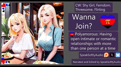 Two hot girls want you to join their polyamorous threesome