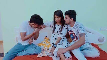 Indian porn star Sanjana gang bang video 7inch huge cock Raj and New bodybuilder boy hardcore