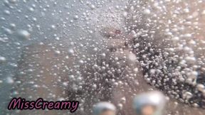 Public Pool Stepsister Dick Flash Risky Handjob Crowd Watching Cumshot 4K